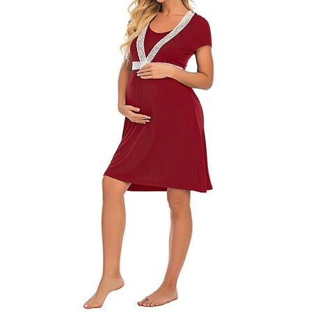 QIPOPIQ Maternity Dress Clearance Women Plus Size Round Neck Short Sleeved Belt Printed Maternity Dress
QIPOPIQ Maternity Dress Clearance Women Plus Size Round Neck Short Sleeved Belt Printed Maternity Dress