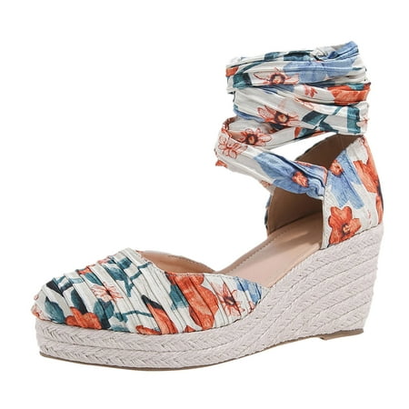 WILLBEST Sandals for Girls Size 12 Women Sandals Fashion Spring Summer New Pattern Round Toe Fragmented Flower Thick Sole Wedge Comfortable Non Slip Lace Up Shoes 2024 Summer
WILLBEST Sandals for Girls Size 12 Women Sandals Fashion Spring Summer New Pattern Round Toe Fragmented Flower Thick Sole Wedge Comfortable Non Slip Lace Up Shoes 2024 Summer