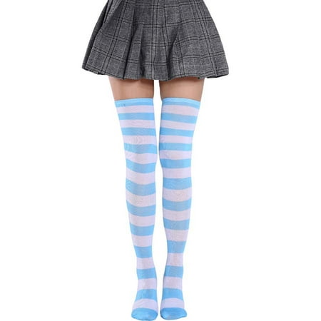 2 Pairs Women Long Striped Socks Over Knee High Stockings for Independence Day(Blue and White Wide Bar)
2 Pairs Women Long Striped Socks Over Knee High Stockings for Independence Day(Blue and White Wide Bar)