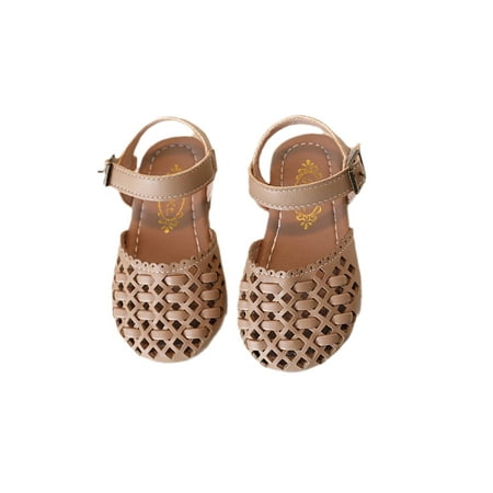 Daeful Girl s Dress Sandal Beach Flat Sandals Summer Princess Shoes Wedding Lightweight Fashion Closed Toe Khaki 6.5C
Daeful Girl s Dress Sandal Beach Flat Sandals Summer Princess Shoes Wedding Lightweight Fashion Closed Toe Khaki 6.5C