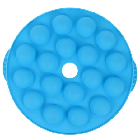 1pc Novel 18 Holes Round Silicone Lollipop Cake Mould Cake Maker (Blue)