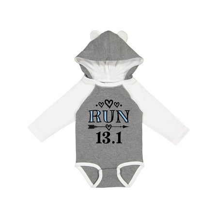 Inktastic Running Half Marathon Run Gift Baby Girl Long Sleeve Bodysuit