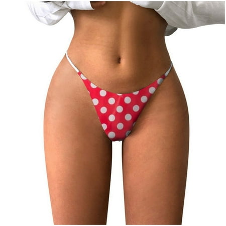DNDKILG Stretch Panties Print Sexy Tangas for Women G-String Thongs Low Rise T-Back Underwear Red 2XL
DNDKILG Stretch Panties Print Sexy Tangas for Women G-String Thongs Low Rise T-Back Underwear Red 2XL