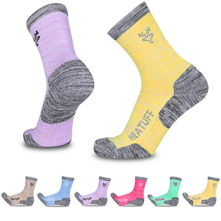 Heatuff Womens 6 Pack Hiking Crew Socks Performance Athletic Cushion Outdoor Trekking Sock
Heatuff Womens 6 Pack Hiking Crew Socks Performance Athletic Cushion Outdoor Trekking Sock