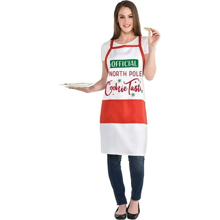 

Holiday Themed Official North Pole Cookie Taster Kitchen Apron - Unisex (Adult)