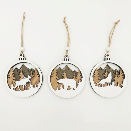 Ameiqe 3pcs Wooden Hollow Christmas Pendant Delicate Hanging Ornament for Christmas
Ameiqe 3pcs Wooden Hollow Christmas Pendant Delicate Hanging Ornament for Christmas