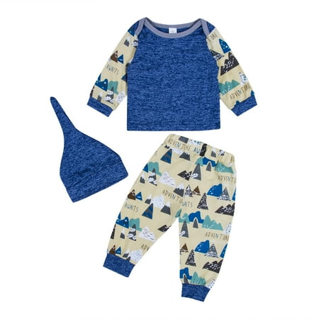 Newborn Baby Long Pants Outfits Patchwork Long Sleeve T-Shirt+Elastic Pattern Printed Pants+Solid Color Hat Sets
Newborn Baby Long Pants Outfits Patchwork Long Sleeve T-Shirt+Elastic Pattern Printed Pants+Solid Color Hat Sets
