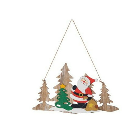 Christmas Wooden Hanging Festive Fashion Hanging Tag Deer Pattern Design Hanging Pendant Christmas Tree Hanging Ornament (Santa
Christmas Wooden Hanging Festive Fashion Hanging Tag Deer Pattern Design Hanging Pendant Christmas Tree Hanging Ornament (Santa