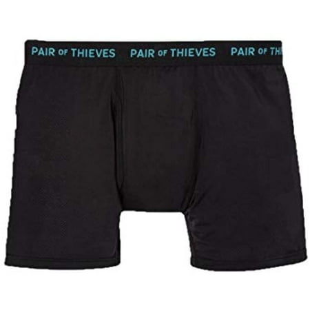 Pair of Thieves Men s Superfit Boxer Brief 2pk - (Grey/Black Small)