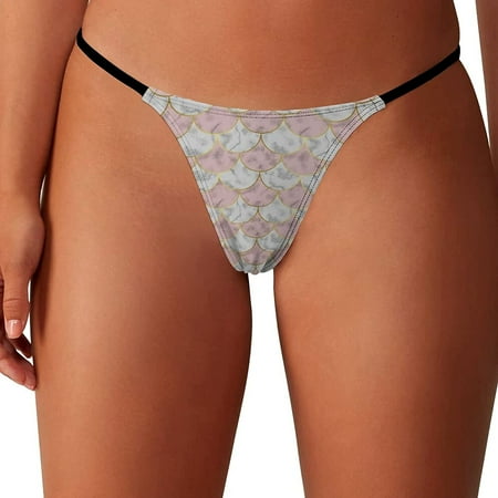 Marble Mermaid Scales Women s G-String Thongs Low Rise Hipster Underwear Stretch T-Back Panties
Marble Mermaid Scales Women s G-String Thongs Low Rise Hipster Underwear Stretch T-Back Panties