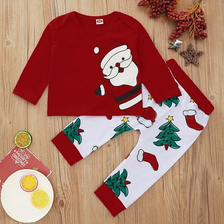 Tejiojio Kids Clothing Holiday Gift Newborn Infant Baby Boy Santa Christmas T shirt Tops+ Christmas Pants Clothes
Tejiojio Kids Clothing Holiday Gift Newborn Infant Baby Boy Santa Christmas T shirt Tops+ Christmas Pants Clothes