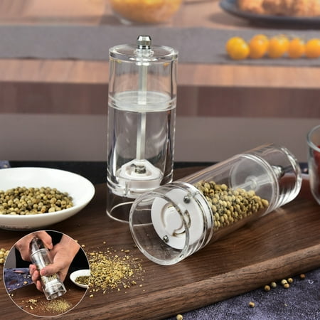 Hexiuwan Refillable Pepper Grinder Adjustable Acrylic Minimalist Design Spices Mill Household Supplies
Hexiuwan Refillable Pepper Grinder Adjustable Acrylic Minimalist Design Spices Mill Household Supplies