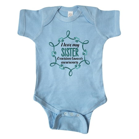 Inktastic I Love My Sister Ovarian Cancer Awareness Gift Baby Boy or Baby Girl Bodysuit
Inktastic I Love My Sister Ovarian Cancer Awareness Gift Baby Boy or Baby Girl Bodysuit