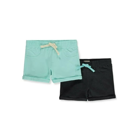 Cookie s Girls 2-Pack Pull-On French Terry Shorts - blue/multi 2t (Toddler)