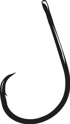 6//0 Gamakatsu Superline EWG Offset Worm Hook-nickel noir 5//0 4//0 3//0 2//0