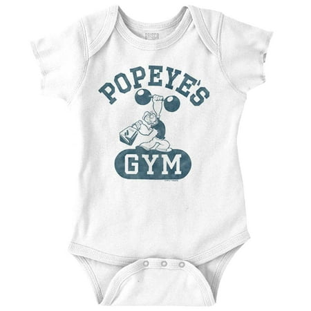 Popeye Body Builder Gym Workout Cool Romper Boys or Girls Infant Baby Brisco Brands NB
Popeye Body Builder Gym Workout Cool Romper Boys or Girls Infant Baby Brisco Brands NB