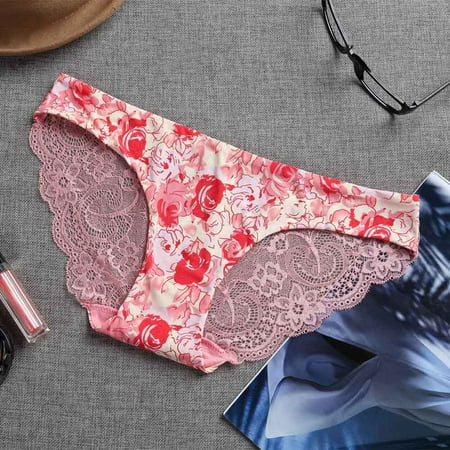 Lingerie for Women Women Lace Panties Seamless Cotton Panty Hollow Briefs Underwear Pk/L Cotton Pink
Lingerie for Women Women Lace Panties Seamless Cotton Panty Hollow Briefs Underwear Pk/L Cotton Pink