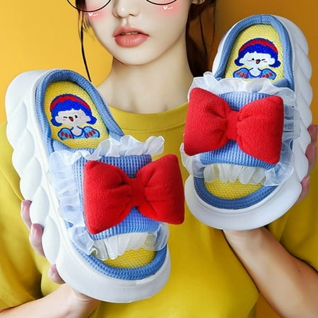 CoCopeanut Funny Slippers Men Women Linen Slipper Cartoon Animal Couple Slides Autumn Home Shoes Slides Thick Sole Household Men Sandals
CoCopeanut Funny Slippers Men Women Linen Slipper Cartoon Animal Couple Slides Autumn Home Shoes Slides Thick Sole Household Men Sandals