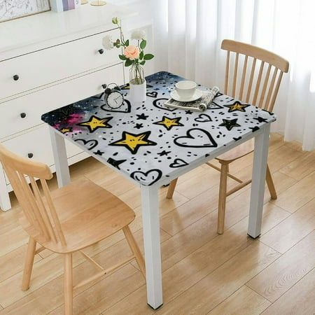 Cute Art Star Square Table Cloth 36x36 inch Waterproof Stain Resistant Soft Tablecloth Spillproof Wrinkle Free Decorative Table Cover for Dining Camping Patio
Cute Art Star Square Table Cloth 36x36 inch Waterproof Stain Resistant Soft Tablecloth Spillproof Wrinkle Free Decorative Table Cover for Dining Camping Patio