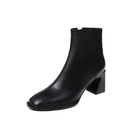 Tenmix Ladies Stretchy Block Heels Bootie Formal Fashion Square Toe Booties Dress Boot Black 5.5
Tenmix Ladies Stretchy Block Heels Bootie Formal Fashion Square Toe Booties Dress Boot Black 5.5