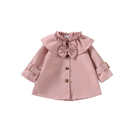 ZIYIXIN Toddler Girls Trench Coat Long Sleeve Ruffle Bow Breasted Jacket Fall Winter Windbreaker Outwear
ZIYIXIN Toddler Girls Trench Coat Long Sleeve Ruffle Bow Breasted Jacket Fall Winter Windbreaker Outwear