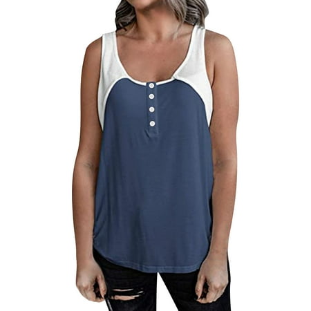 ZHAGHMIN Trendy Tops Neck Casual Blocking Patchwork Collision Vest Color Women S Button Tops Round Women S Blouse Women S Top Flower Top For Women 3Xl Maternity Clothes Running T Shirt Women Basics
ZHAGHMIN Trendy Tops Neck Casual Blocking Patchwork Collision Vest Color Women S Button Tops Round Women S Blouse Women S Top Flower Top For Women 3Xl Maternity Clothes Running T Shirt Women Basics
