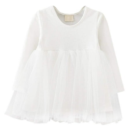 JNKLWPJS Baby Girls Tutu Dress Long Sleeve Infant Toddler Princess Party Tulle Sundress E-White 86CM
JNKLWPJS Baby Girls Tutu Dress Long Sleeve Infant Toddler Princess Party Tulle Sundress E-White 86CM