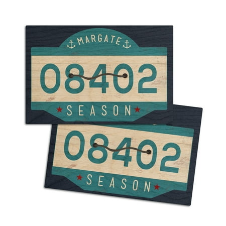 Margate New Jersey Beach Tag (4x6 Birch Wood Postcards 2-Pack Stationary Rustic Home Wall Decor)
Margate New Jersey Beach Tag (4x6 Birch Wood Postcards 2-Pack Stationary Rustic Home Wall Decor)