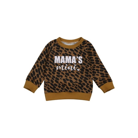 Fanvereka Baby Girl Boy Mama s MiniI Leopard Sweatshirt Pullover Long Sleeve Shirts Letter
Fanvereka Baby Girl Boy Mama s MiniI Leopard Sweatshirt Pullover Long Sleeve Shirts Letter