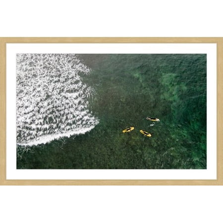"Yellow Boats" Framed Painting Print