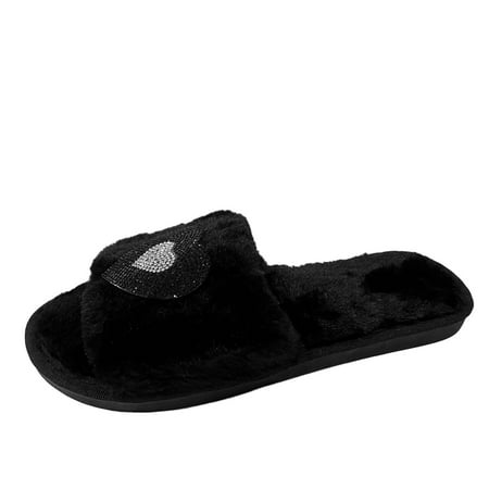 House Slippers For Women Fashion Winter Women Slippers Flat Bottom Non Slip Plush Warm Open Toe Comfortable Rhinestone Sequins
House Slippers For Women Fashion Winter Women Slippers Flat Bottom Non Slip Plush Warm Open Toe Comfortable Rhinestone Sequins