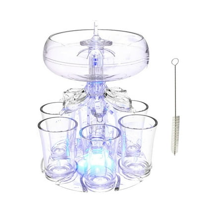 6 Glass Dispenser and Holder Cocktail Dispenser for Bar Holiday Wedding 6 Cups Brush Light
6 Glass Dispenser and Holder Cocktail Dispenser for Bar Holiday Wedding 6 Cups Brush Light