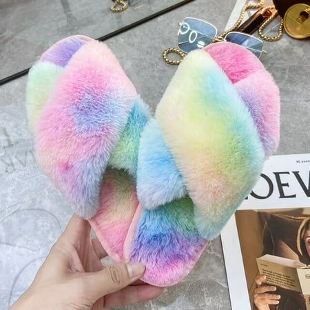 PIKADINGNIS BEVERGREEN Leisure House Women Fur Slippers Solid Warm Faux Plush Girls Flat Cotton Shoes Home Open-toe Ladies Fluffy Slippers
PIKADINGNIS BEVERGREEN Leisure House Women Fur Slippers Solid Warm Faux Plush Girls Flat Cotton Shoes Home Open-toe Ladies Fluffy Slippers