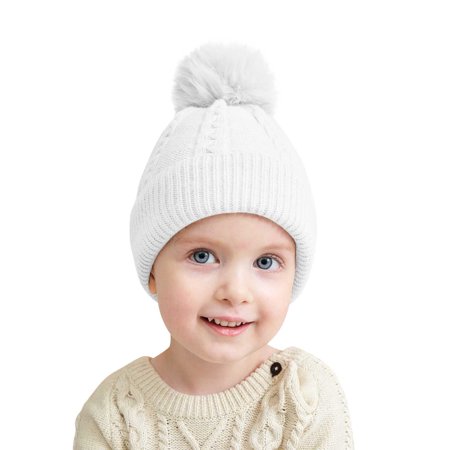 QWERTYU Children Knitted Pompom Hat Infant Baby Toddler Ski Beanie Winter Cap for Girl Boy 6M-3Y One Size
QWERTYU Children Knitted Pompom Hat Infant Baby Toddler Ski Beanie Winter Cap for Girl Boy 6M-3Y One Size