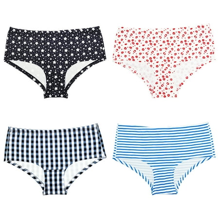 YELLOW ROBIN Women’s Brief Underwear Printed Hipster Panties 2/3 Rear Coverage Mid Rise Pack of 4 Size S
YELLOW ROBIN Women’s Brief Underwear Printed Hipster Panties 2/3 Rear Coverage Mid Rise Pack of 4 Size S