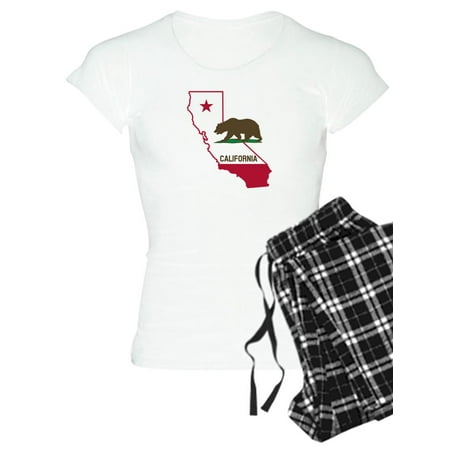 CafePress - CALI STATE W BEAR Pajamas - Women s Light Pajamas