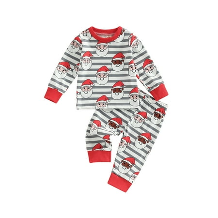 sdghg Infant Baby Christmas Clothes 2Pcs Set Santa Claus Stripe Print Long Sleeve Crew Neck Pullover + Elastic Waist Long Pants
sdghg Infant Baby Christmas Clothes 2Pcs Set Santa Claus Stripe Print Long Sleeve Crew Neck Pullover + Elastic Waist Long Pants