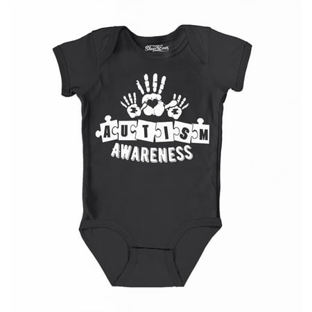 Shop4Ever Child Handprint Heart Autism Awareness Puzzle Pieces Baby s Bodysuit Infant Cotton Romper 24 Months Black
Shop4Ever Child Handprint Heart Autism Awareness Puzzle Pieces Baby s Bodysuit Infant Cotton Romper 24 Months Black