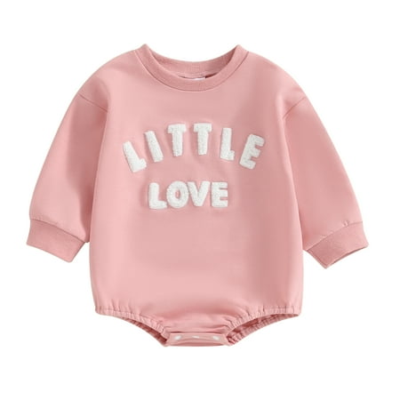Baby Girls Boys Romper Infant Long Sleeve Crew Neck Little Love Embroidery Fall Bodysuit
Baby Girls Boys Romper Infant Long Sleeve Crew Neck Little Love Embroidery Fall Bodysuit