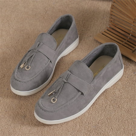 Women s Buckle Decorated Tank Top Velvet Round Toe Low Heel Khaki Flat Shoes shikongkuajing
Women s Buckle Decorated Tank Top Velvet Round Toe Low Heel Khaki Flat Shoes shikongkuajing