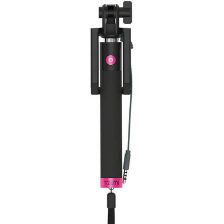 Tzumi Wired Selfie Stick, Pink