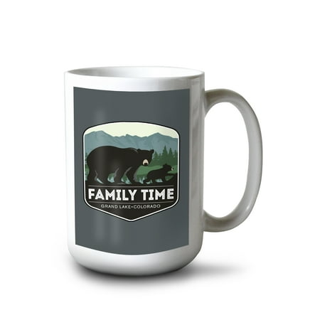 15 fl oz Ceramic Mug Grand Lake Colorado Family Time Bears Contour Lantern Press Artwork Dishwasher & Microwave Safe
15 fl oz Ceramic Mug Grand Lake Colorado Family Time Bears Contour Lantern Press Artwork Dishwasher & Microwave Safe