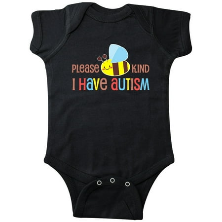 Inktastic Please Bee Kind I Have Autism Gift Baby Boy or Baby Girl Bodysuit