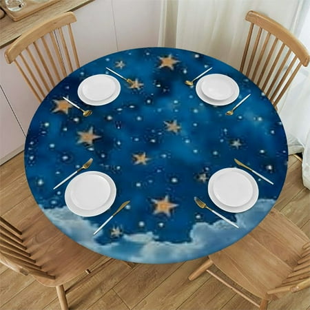 Patifu Night Sky Stars Moon Round Tablecloth Stain-Resistant Washable Indoor Outdoor Restaurant Wedding Party Table Cover 100% Polyester Fiber Table Cloth 31 -35
Patifu Night Sky Stars Moon Round Tablecloth Stain-Resistant Washable Indoor Outdoor Restaurant Wedding Party Table Cover 100% Polyester Fiber Table Cloth 31 -35