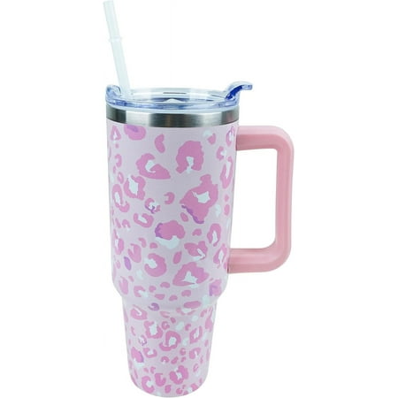 40 oz Leopard Tumbler with Handle and Straw Lid Leak Proof Coffee Travel Mug with Handle Insulated for Hot and Cold Drink Ice Christmas Birthday Gifts for Women Leopard Stainless Steel Cups
40 oz Leopard Tumbler with Handle and Straw Lid Leak Proof Coffee Travel Mug with Handle Insulated for Hot and Cold Drink Ice Christmas Birthday Gifts for Women Leopard Stainless Steel Cups