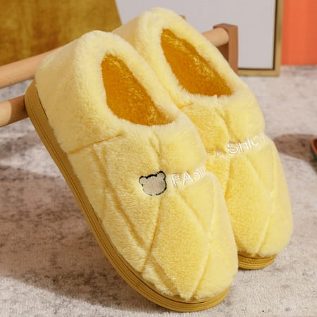 〖Yilirongyumm〗 Yellow 39 Slippers For Women Winter Couples Wimen Warm Home Baotou Plush Soft Bottom Comfortable Solid Color Flat Cotton Slipper
〖Yilirongyumm〗 Yellow 39 Slippers For Women Winter Couples Wimen Warm Home Baotou Plush Soft Bottom Comfortable Solid Color Flat Cotton Slipper