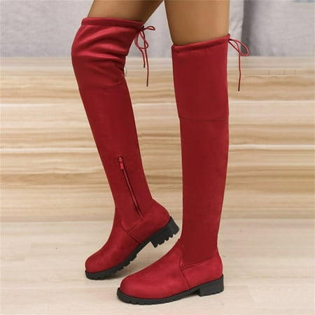 OKBOP Women s Low-Heeled Over-The-Knee Boots-Retro Non Slip Shoes for Women Army Boots Christmas Warm Thigh High Winter Womens Boots Clearance
OKBOP Women s Low-Heeled Over-The-Knee Boots-Retro Non Slip Shoes for Women Army Boots Christmas Warm Thigh High Winter Womens Boots Clearance