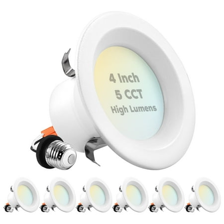 Luxrite 4 inch LED Recessed Can Lights 14W=75W 5 Color Options 2700K-5000K 950 Lumens Dimmable Wet Rated IC Rated ETL Listed 6-Pack
Luxrite 4 inch LED Recessed Can Lights 14W=75W 5 Color Options 2700K-5000K 950 Lumens Dimmable Wet Rated IC Rated ETL Listed 6-Pack