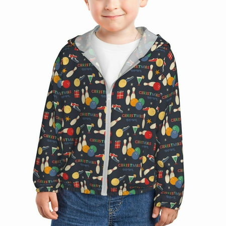 Ocsxa Christmas Holiday Bowling Print Kids Active Zipper Sun Protection Jacket Boys Girls Hooded Cooling Shirt-2 Years
Ocsxa Christmas Holiday Bowling Print Kids Active Zipper Sun Protection Jacket Boys Girls Hooded Cooling Shirt-2 Years