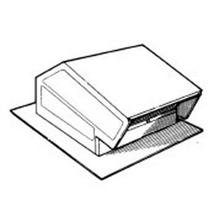 Steel Roof Cap for 3-1/4x 10 up to 6 Round Duct
